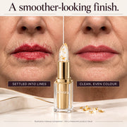 A smoother-looking finish: settled into lines versus clean, even colour