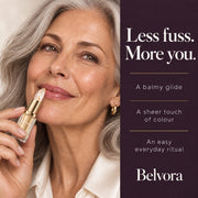 Less fuss, more you: a balmy glide, a sheer touch of colour, an easy everyday ritual